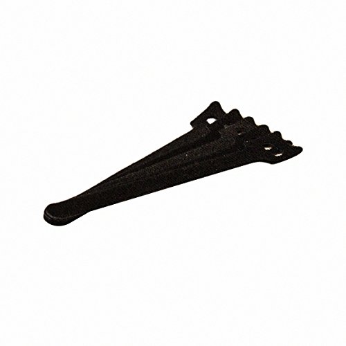 Navepoint 6 Inch Hook And Loop Reusable Strap Cable Cord Wire Ties 100 Pack Black #TOP1