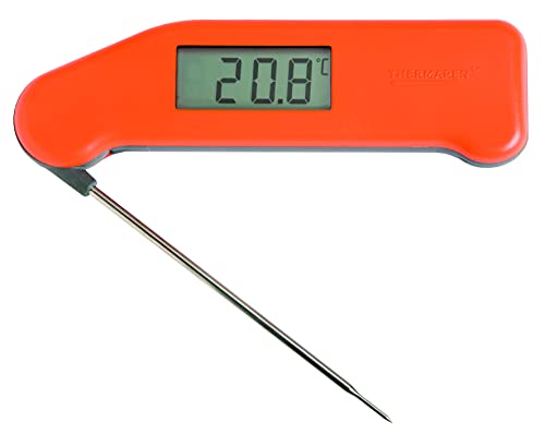 ETI SuperFast Thermapen 3 Classic Food Thermometer (Orange) - Digital Instant Read Meat Thermometer for Kitchen, Food Cooking, Grill, BBQ, Smoker, Candy, Home Brewing, Coffee, and Oil Deep Frying