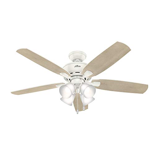 Authentic Crazy Deals Hunter Amberlin Indoor Ceiling Fan with LED Light and Pull Chain Control