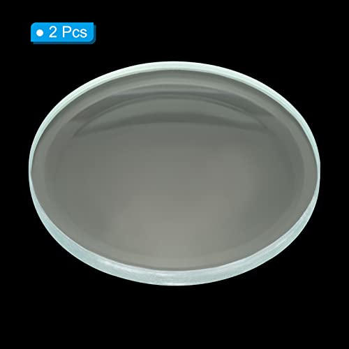 Image of PATIKIL 12 inch (300mm) Focal Length Double Concave Lens, 2 Pack 75mm Diameter 6mm Height Glass Optically Polished Round Edges Lens for Physics Experiment, Clear