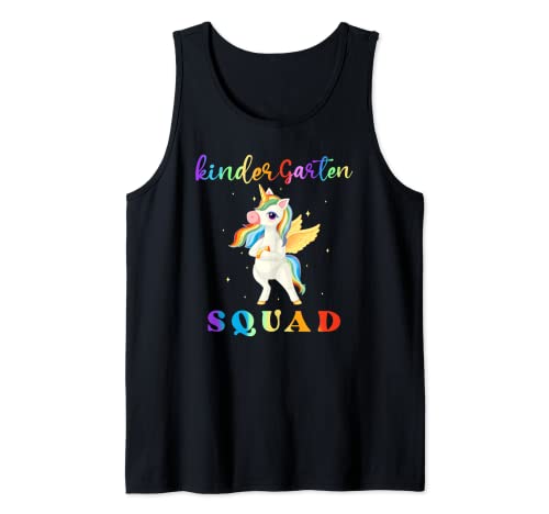 Cute Unicorn Kindergarten Squad Back To School insegnanti squadra Canotta