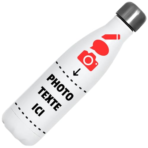 Gourde Isotherme Personnalisable - Bouteille Gourde Personnalisée - Cadeau a Personnaliser