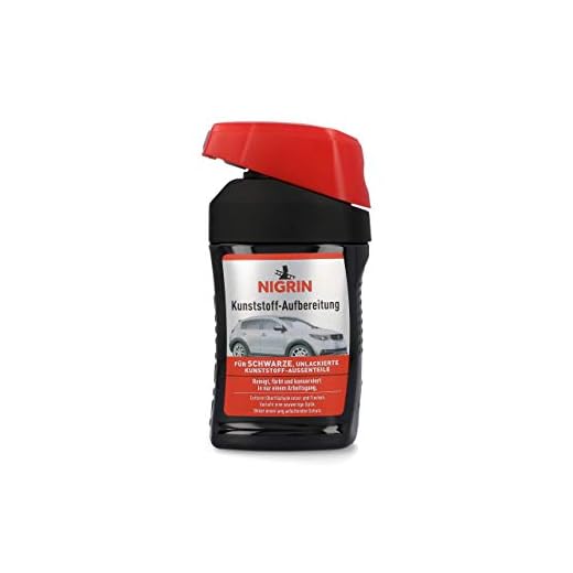 NIGRIN Kunststoff-Aufbereitung Color, für unlackierte Kunststoff-Außenteile, schwarz, 300 ml