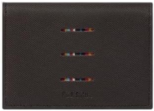 PS Paul Smith MEN WALLET FOLD OVER CARD HOLDER,Dark Brown,0