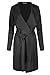 Price comparison product image Fashion Star Women Coat Waterfall Italian Blazer Belted Jacket M/L (UK 12/14) Black