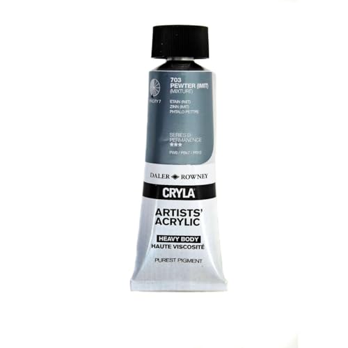 Daler-Rowney Cryla Peinture acrylique série C Étain Tube de 75 ml