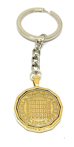 Porte-clés 60e anniversaire 1963 en finition argentée GLD de haute qualité