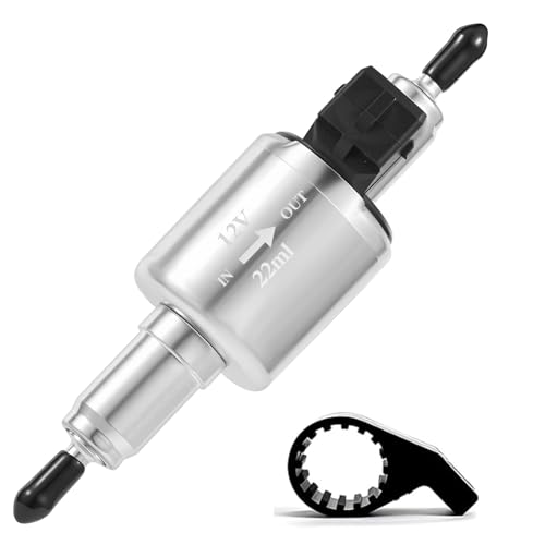 Diesels Heater Oil Fuel Pump 12V Quieter Parking Air Heater with Bracket Pulse Metering Gas Electric Fuel Pump Kit Universal Replacement Part for 2-8KW Webasto Eberspacher Diesels Parking Heat-er