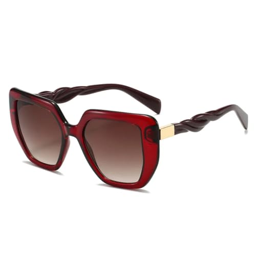 Lunettes de soleil surdimensionnées pour femmes avec verres dégradés anti-UV400
