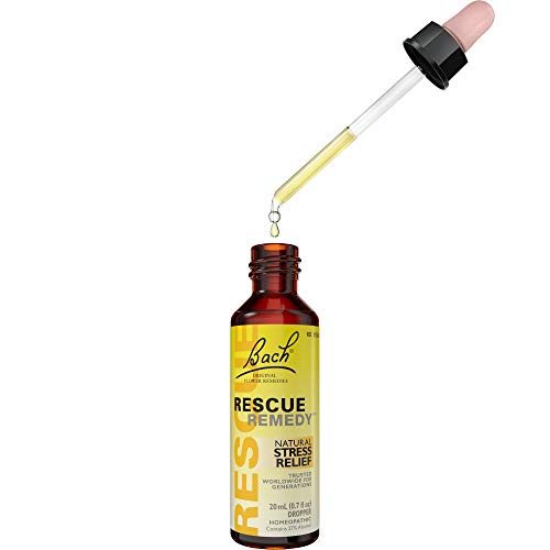 Bach RESCUE REMEDY Dropper 20mL, Natural Stress Relief, Homeopathic