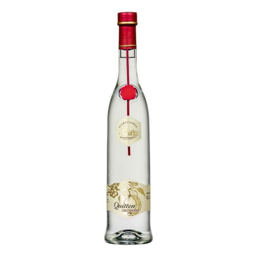 Schwechower Obstbrand Quitte 0,5l (40% Vol.) - Quittenbrand - Edler Brand aus saftigen Quitten 500ml | Rarität (1229)