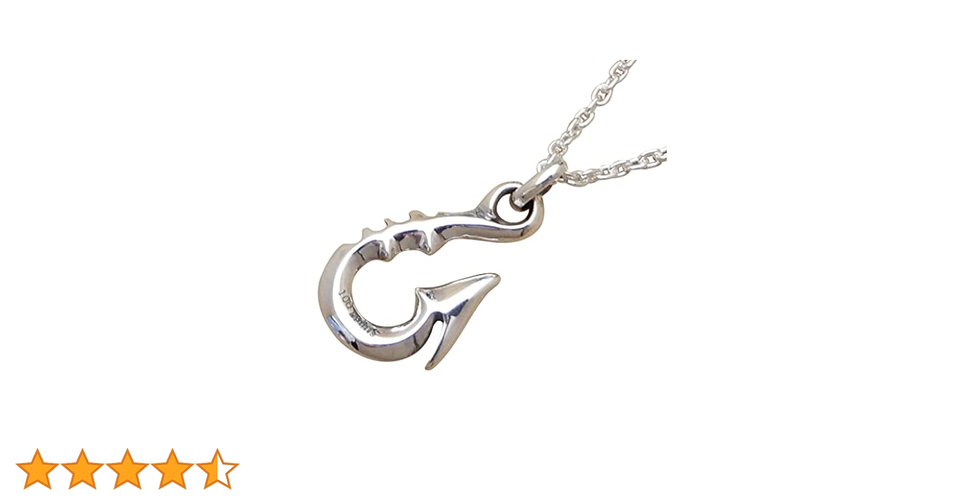Amazon | ヘッドのみ シルバーネックレス メンズ 釣り針