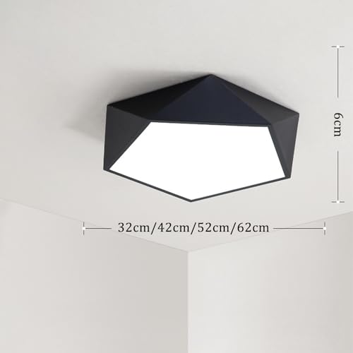 Plafonnier avec télécommande dimmable moderne pour éclairage salon 32cm - 4