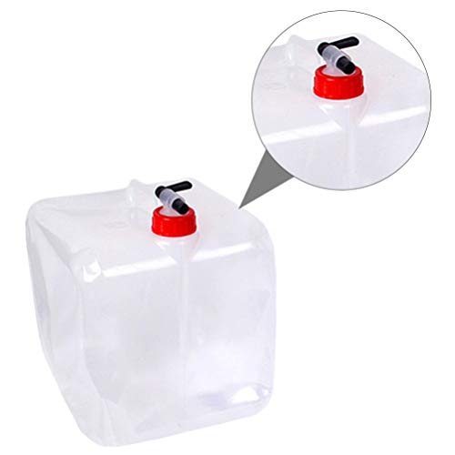 Tanque de água dobrável dobrável BESPORTBLE, recipiente de água dobrável portátil para armazenamento