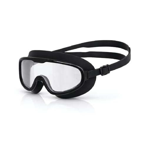 Image of AIRAVAT Shore swimming goggles, polycarbonate goggles, No Leaking Anti-Fog Pool Goggles for Adult Men Women Youth, UV Protection, 180 Clear Vision, Free size (Black)