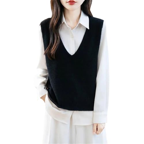 Chaleco de punto para mujer sin mangas ideal para looks de oficina y diario