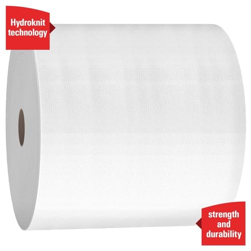 WypAll® GeneralClean™ X50 Cleaning Cloths, Jumbo Roll (35015), Strong for Extended Use, White (1100 Sheets/Roll, 1 Rolls/Case, 1,100 Sheets/Case) - Thumbnail 4