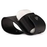 LONDO Etui z prawdziwej skóry kompatybilne z Apple AirPods (Black)