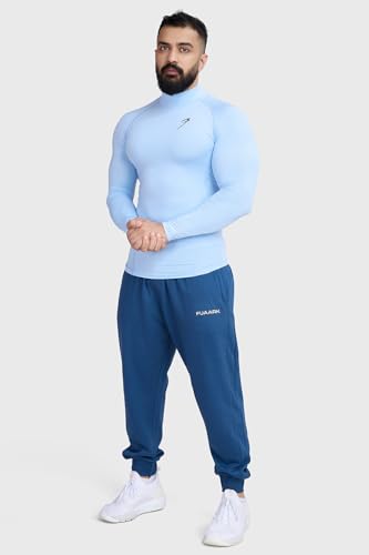 Image of Men Full Sleeves Slim Fit Compression High Neck Sports and Gym Tshirt