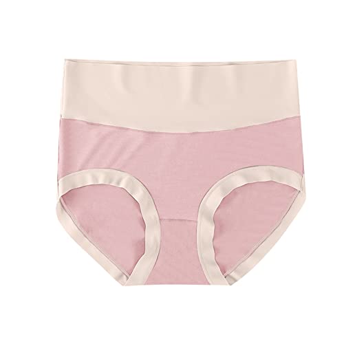 SLENDIPLUS Roupa íntima feminina de algodão cintura alta cuecas elásticas cuecas macias respiráveis