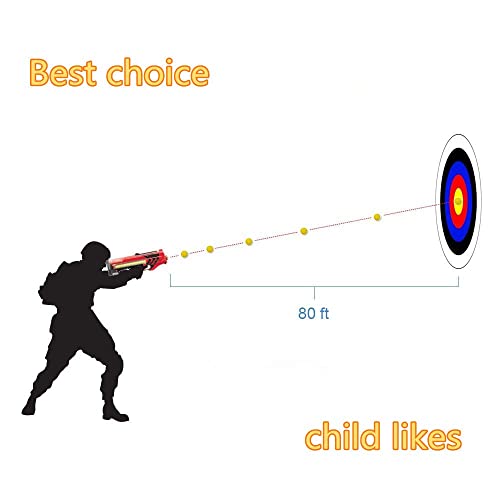 Yosoo 100 Stücke Bälle Refill Kompatibel Kugel Dart Bälle Für Rivalen Zeus MXV-1200 Apollo XV-700