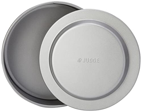 Judge Non-Stick Round 8 Flan Tin or Sandwich Tin with Loose Base, Dishwasher Safe, 20cm x 4 cm