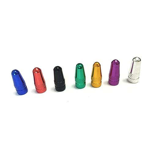 Cubiertas de válvula para bicicleta aluminio 4 piezas miniatura 5