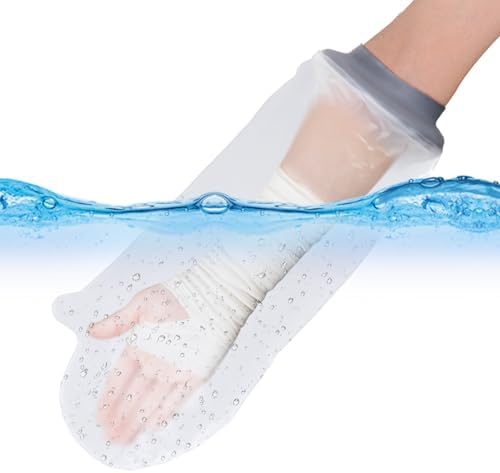 COMFYTHERA Große wasserdichte Armgussabdeckung für Dusche, Handwundschutz, Bad, Erwachsene, wasserdichte Gipstasche, Duschen für Operationen, Bandage, gebrochene Hand, Handgelenk,