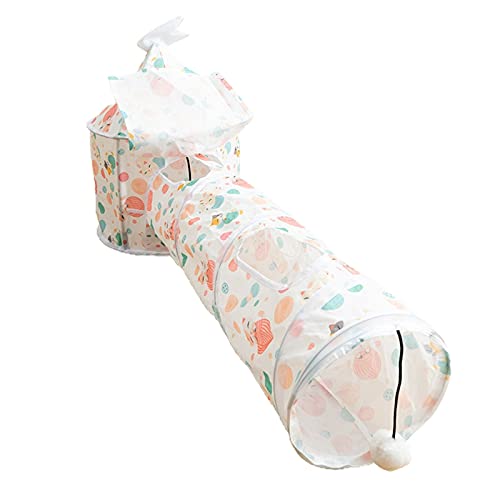 Tunnel pour chat pliable tube jouet chaton d'intérieur tente maison étanche WUURAA