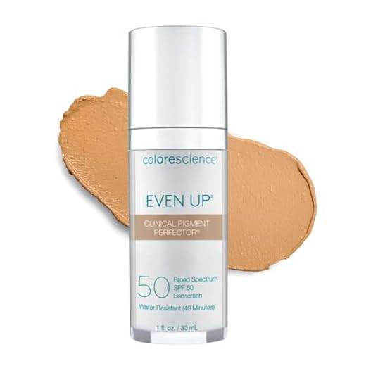 Colorescience Even Up Clinical Pigment Perfector, Water Resistant, Mineral Facial Sunscreen & Primer, Broad Spectrum 50 SPF UV Skin Protection, 1 Fl Oz