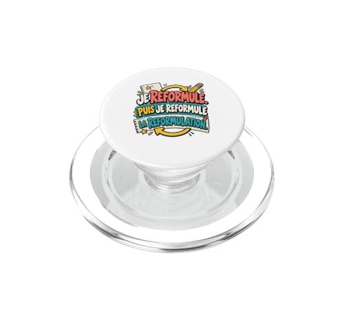 Je Reformule Puis Je Reformule La Reformulation AESH PopSockets PopGrip pour MagSafe