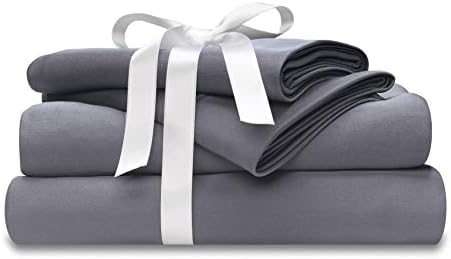 Wicked Sheets Moisture-Wicking + Cooling Bed Sheet Set/for Night Sweats & Hot Flashes (King, Standard Pocket, Gray)