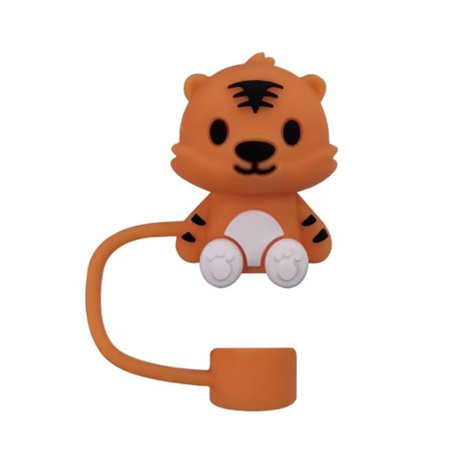 Cubierta de silicona para pitillo Tiger Straw Jinshining miniatura 1