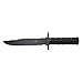THIRD Survival Fixed Blade Knife 086N with 17 cm Steel Blade, Black Aluminum Handle, Survival kit and Nylon Sheath.