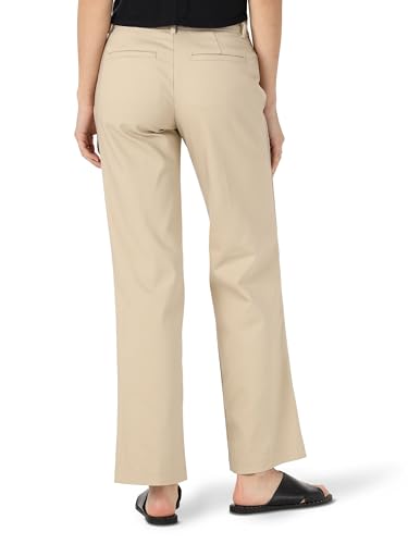 Lee Women's Ultra Lux Comfort with Flex Motion Trouser Pant Bungalow Khaki 18 Medium