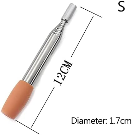 Retractable Blow Fire Tube Stainless Steel Camping Survival Campfire Tool Practical Fire Blower Pipe for Picnic Hiking retractable fire blower pipe metal blow fire tube stainless steel campfire tool