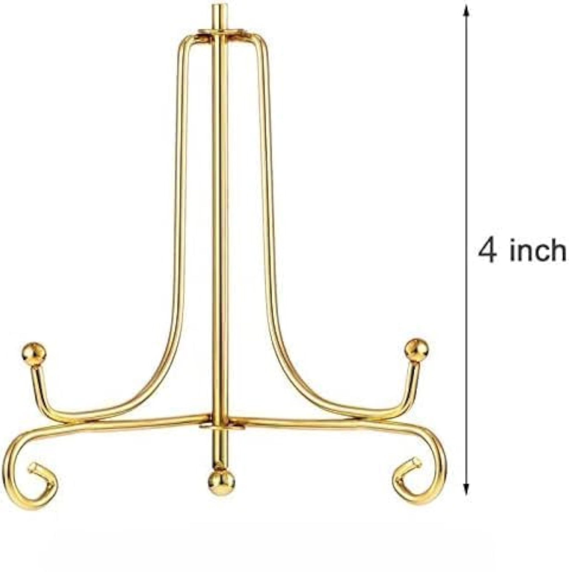 Metal Display Stand, Gold Iron Easel for Plates