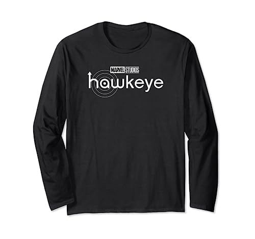 T-shirt Marvel Hawkeye manches longues vêtement imprimé logo pour homme et femme