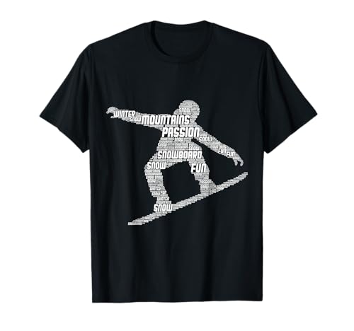 Cool Snowboarder Apparel & Gift Ideas Men's Unisex Kids Snowboarding T-Shirt...