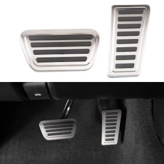 Motrobe Dodge Ram 1500 2019 2020 2021 2022 2023 Accessories Pedal Covers, Anti-Slip Aluminum Alloy Brake Gas Fuel Accelerator Foot Pedal Pads Kit Fit for Dodge Ram 1500 NOT FIT RAM TRX