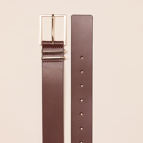 Amazon Essentials Women's Leather Refined Buckle Dress Belt - Discontinued Colors2