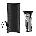 Backflow Insulation Cover 20" H x 8" W, Homsky Outdoor Faucet Cover for Winter, Outside Garden Faucet Socks for Winter Freeze Protection, Reusable Thicker Waterproof Insulated Spigot Cover, Black