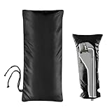 Backflow Insulation Cover 20' H x 8' W, Homsky Outdoor Faucet Cover for Winter, Outside Garden Faucet Socks for Winter Freeze Protection, Reusable Thicker Waterproof Insulated Spigot Cover, Black