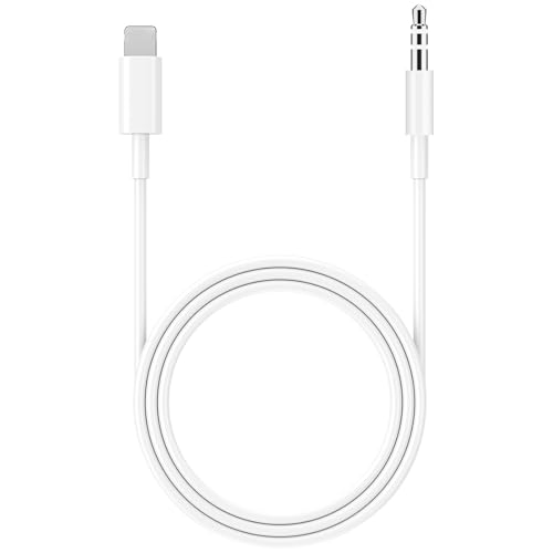 QKEINV Aux Cord for iPhone in Car Adapter, iPhone 3.5mm Auxiliary Cable, Headphones Auxiliary Cord for Car, Headphone, Home Stereo, Speaker, Compatible with iPhones 11/12/13/14/Pro/Xs/XR/X/8/7 QKEINV Aux Cord for iPhone in Car Adapter, iPhone 3.5mm Auxiliary Cable, Headphones Auxiliary Cord for Car, Headphone, Home Stereo, Speaker, Compatible with iPhones 11/12/13/14/Pro/Xs/XR/X/8/7