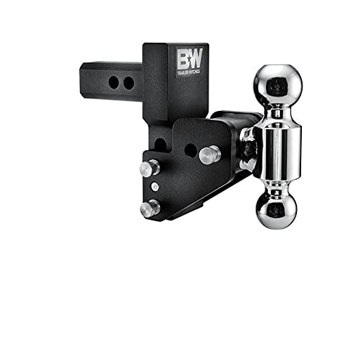 B&W Trailer Hitches MultiPro Tow & Stow - Fits 2 Receiver, Dual Ball (2 x 2-5 16 ), 2.5 Drop, 10,000 GTW -TS10063BMP