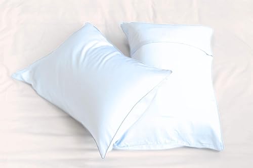 Housses de coussin Tencel Blanc 51x71 cm contre la transpiration nocturne