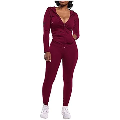 SHOBDW Womens Lounge Wear Sets Fashion Long Sleeve Tracksuit Loungewear Set Ladies Plus Size Gym Lounge Wear Set Two Piece Tracksuit loungewear Outfits Cover