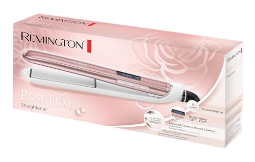 Remington Rose Pearl Hair Straightener with LCD Display & Pouch - Image 7
