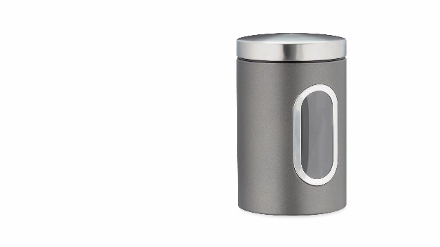 Quality 4pc Stainless Steel Canister Set For Kitchen Counter With Glass Window - View #2
