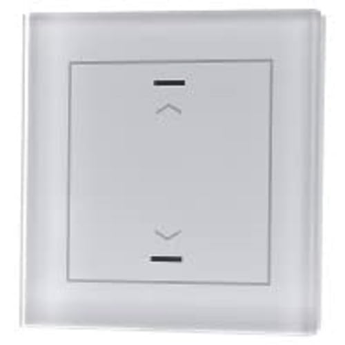KNX botón de vidrio II Light 1 vía, RGBW, blanco, ciego